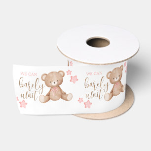 Baby shower Paper Ribbon - Girl Baby shower Satijnen Lint