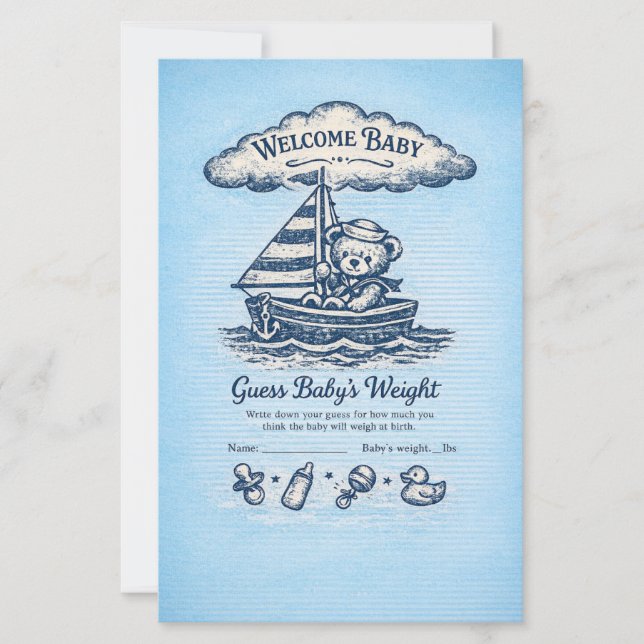 Baby Shower Paper Sheets (Voorkant)