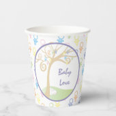 Baby shower papier kopjes "Paci Bunny" 8 oz. Papieren Bekers (Voorkant)