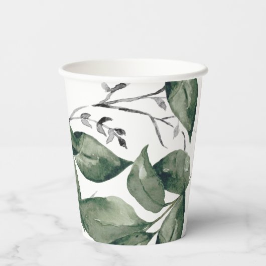 Baby shower papier kopjes Sjabloon herfst Papieren Bekers (Achterkant)