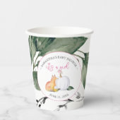 Baby shower papier kopjes Sjabloon herfst Papieren Bekers (Voorkant)