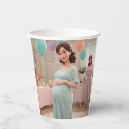 Baby shower papieren bekers