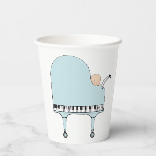 Baby Shower Papieren Bekers (Achterkant)