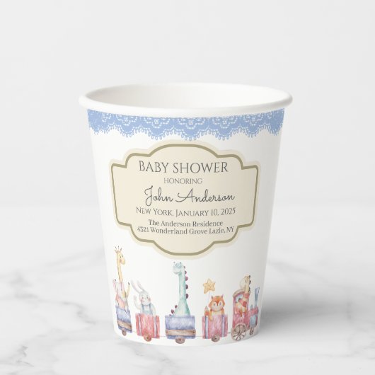 BABY SHOWER PAPIEREN BEKERS (Voorkant)