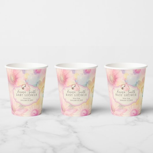BABY SHOWER PAPIEREN BEKERS (Multi)