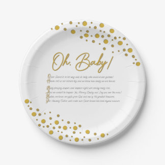 Baby Shower Papieren Bord