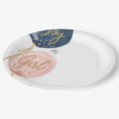 Baby shower papieren bord  (Gekanteld)