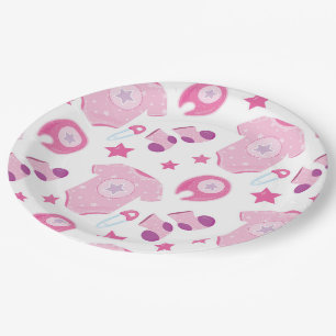 Baby shower Papieren Borden 9 inch Bordje