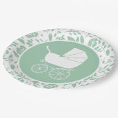 Baby shower Papieren Bordje (Gekanteld)