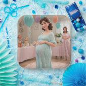 Baby shower papieren bordje (Feest)