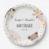 Baby shower papieren bordje (Voorkant)