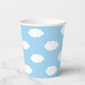 Baby shower Papieren koppen "Castle Gold Silver" 8 Papieren Bekers (Achterkant)