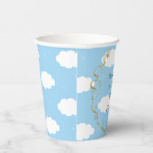 Baby shower Papieren koppen "Castle Gold Silver" 8 Papieren Bekers (Rechts)