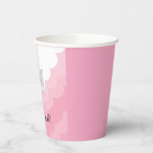 Baby shower Papieren koppen "Dolphin Pink" 8 oz. Papieren Bekers (Links)