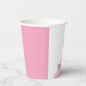 Baby shower Papieren koppen "Dolphin Pink" 8 oz. Papieren Bekers (Rechts)