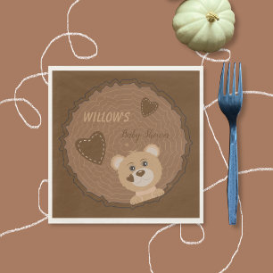 Baby Shower Papieren Servetjes Beer Welpen Bos The Servet