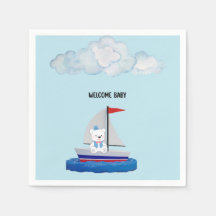 Baby Shower Papieren Servetten