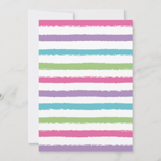 Baby shower Parade Kaart (Achterkant)