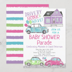 Baby shower Parade Kaart