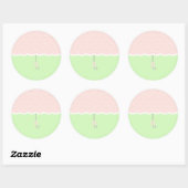 Baby Shower Paraplu Ronde Sticker (Vel)