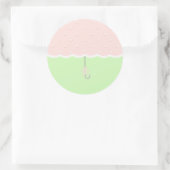 Baby Shower Paraplu Ronde Sticker (Tas)