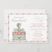 Baby shower Parenthood Coral Mint Kaart (Voorkant)