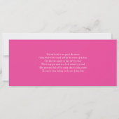 Baby shower Paris Boarding Pass Kaart (Achterkant)