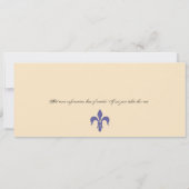 Baby shower Paris Boarding Pass Kaart (Achterkant)
