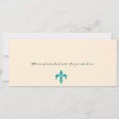 Baby shower  Paris Boarding Pass Kaart (Achterkant)