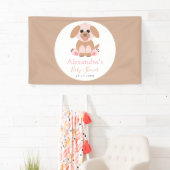 Baby shower Partij Aangepaste Puppy Neutraal Spandoek (Insitu)