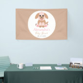 Baby shower Partij Aangepaste Puppy Neutraal Spandoek (Beurs)
