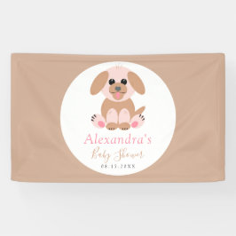 Baby shower Partij Aangepaste Puppy Neutraal Spandoek