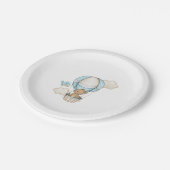 baby shower partij papier borden papieren bordje (Gekanteld)