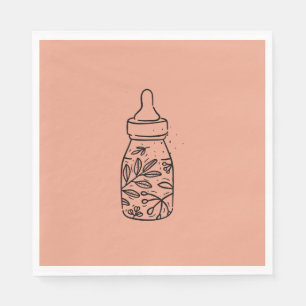 Baby shower Party Baby Bottle Luncheon Napkins Servet
