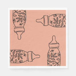 Baby shower Party Baby Bottle Luncheon Napkins Servet