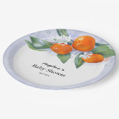 Baby shower Party Bord met tangerine (Gekanteld)