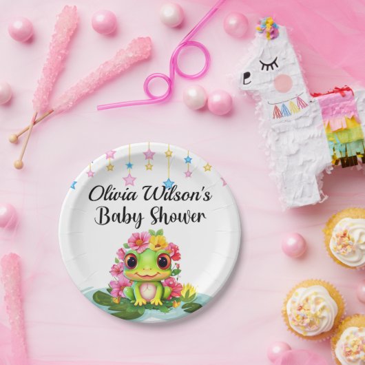 Baby shower Party Borden, Kikker Thema Borden Papieren Bordje (Feest)