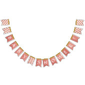 Baby shower Party Decor Coral Faux Gold Glitter Vlaggetjes (Alle)