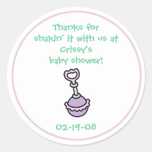 Baby shower Party Favor Sticker