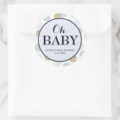Baby shower Party Favor Sticker - Polka Dots (Tas)