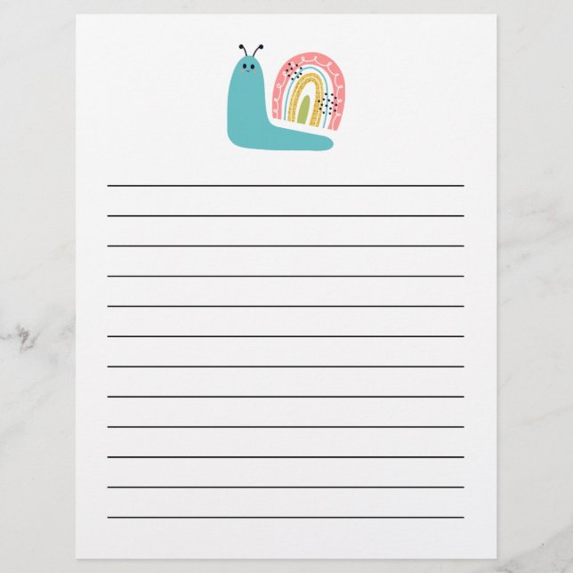 BABY SHOWER | Party Games Letterhead Briefhoofd (Voorkant)