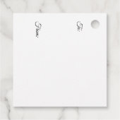 Baby shower Party - Gele fopspeen - Bedankjes Labels (Achterkant)