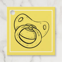 Baby shower Party - Gele fopspeen -