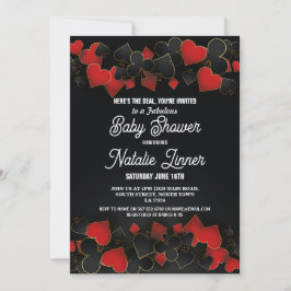 Baby shower Party Las Vegas Casino Royale Uitnodig Kaart