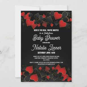 Baby shower Party Las Vegas Casino Royale Uitnodig Kaart