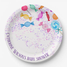 Baby shower Party Lollipops Snoepjes Papieren Bordje