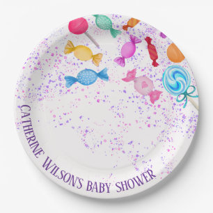 Baby shower Party Lollipops Snoepjes Papieren Bordje