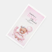 Baby shower  Party Napkins teddy bear. Servet (Hoek)