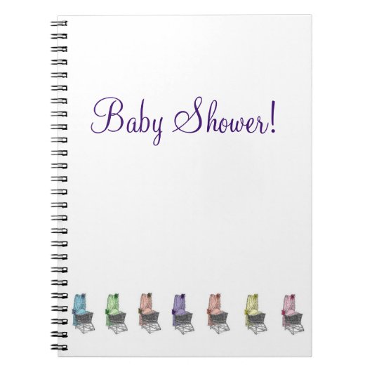 baby shower Party Planning Notebook Notitieboek (Voorkant)