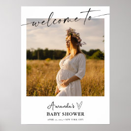 Baby shower Party SIgn, Foto Baby shower Poster